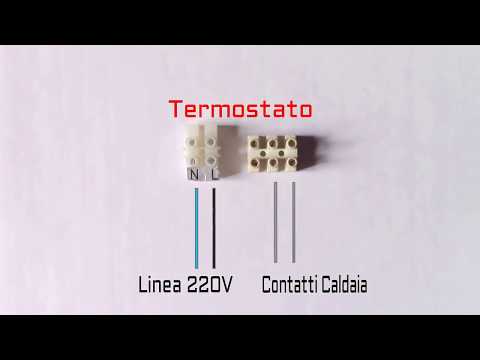 Collegare qualsiasi termostato di casa.