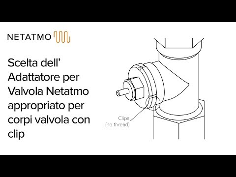 Scelta dell’ Adattatore per Valvola Netatmo appropriato per corpi valvola con clip