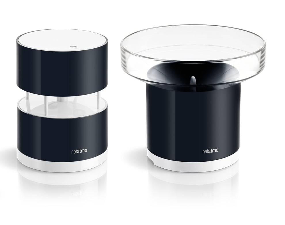 Stazione meteo intelligente Netatmo pluviometro anemometro