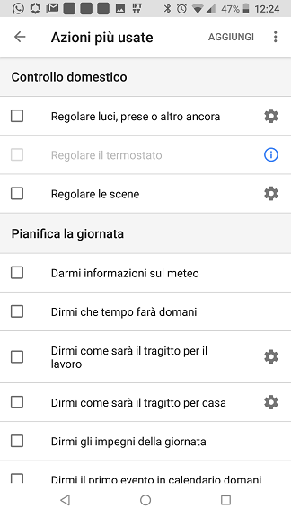 Routine personalizzata Google Home