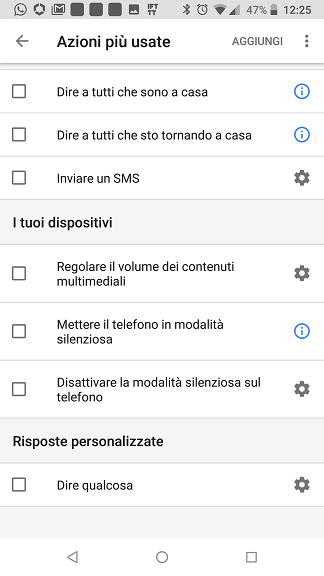 Routine personalizzata Google Home
