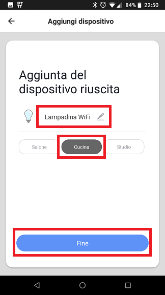 Lampadina WiFi Smart Life App