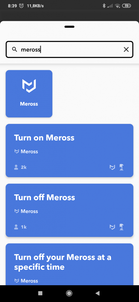 Meross IFTTT