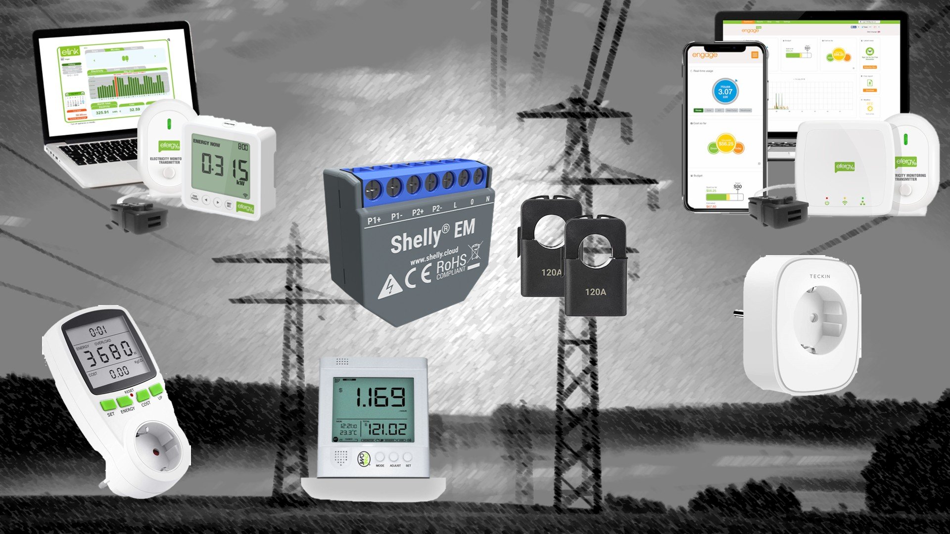 Misuratore costi energetici no energy sem16 Standby-energia-monitor nzr memoria 
