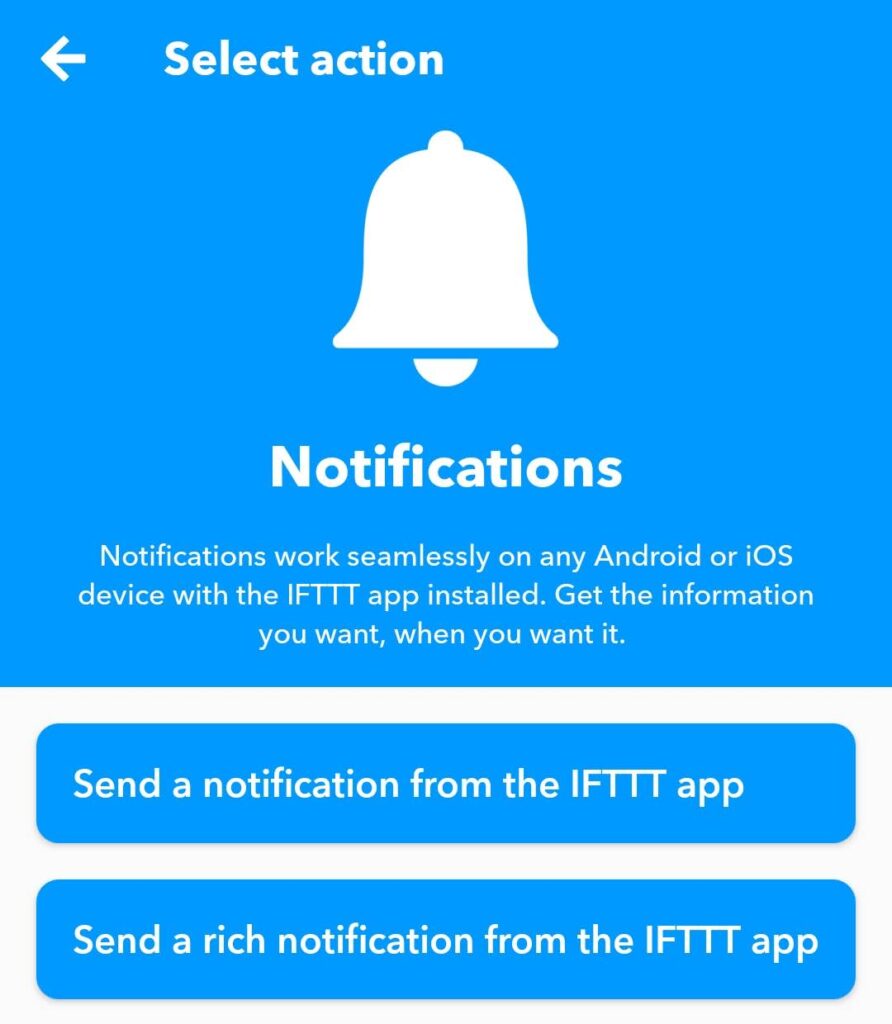 IFTTT Notifications