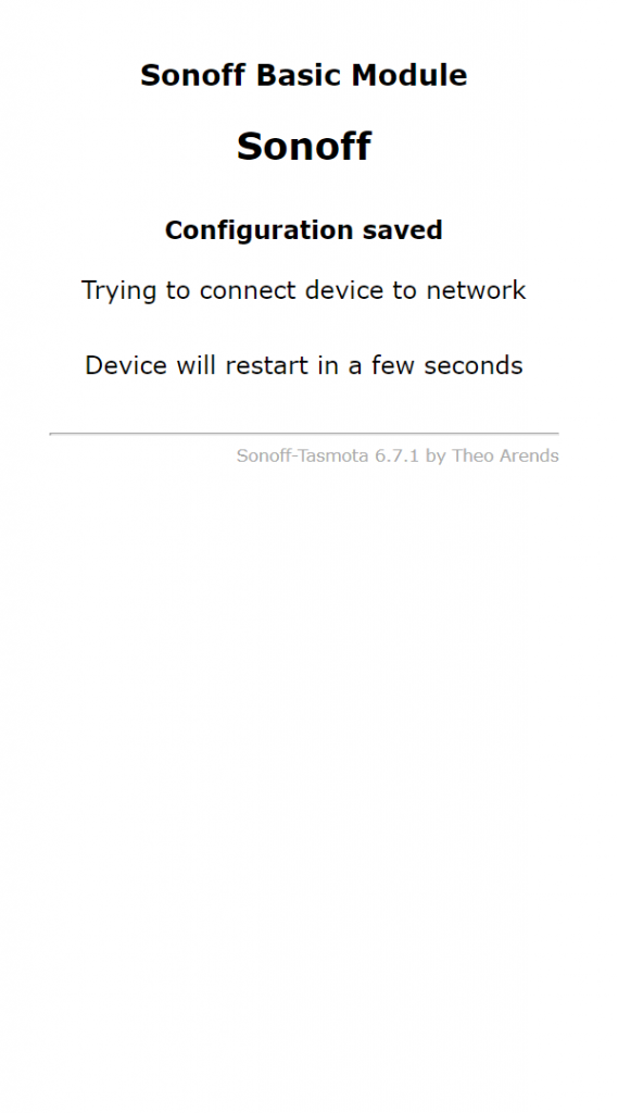 Sonoff Tasmota firmware italiano