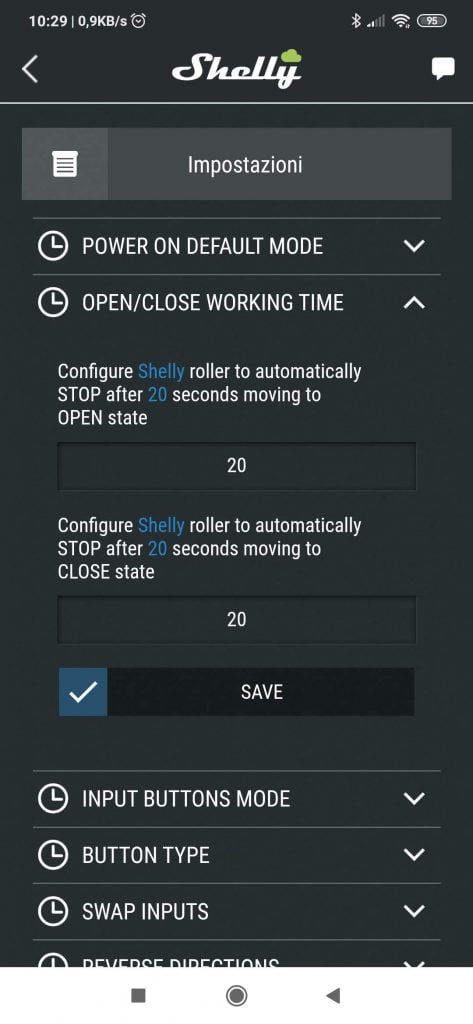 Shelly 2.5 tapparelle