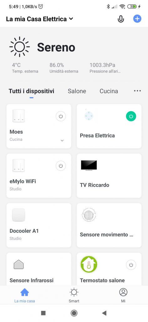 Interruttore WiFi Moes Smart Life