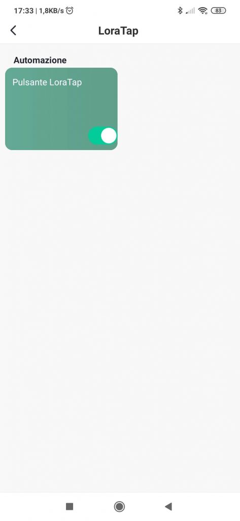 Smart Life App scena automazione pulsante WiFi LoraTap