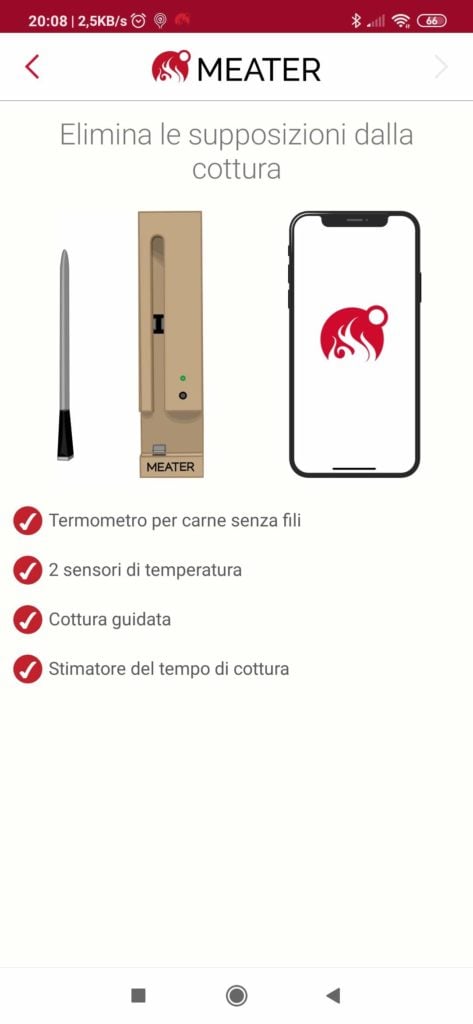 App termometro per barbecue wireless Meater