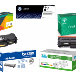 Cartuccia toner originale compatibile per stampante laser HP, Brother e Samsung