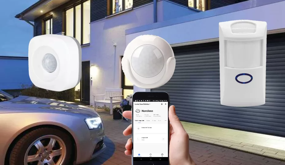 Tuya Sensore Porte e Finestre Smart WiFi con Rilevatore di Luce
