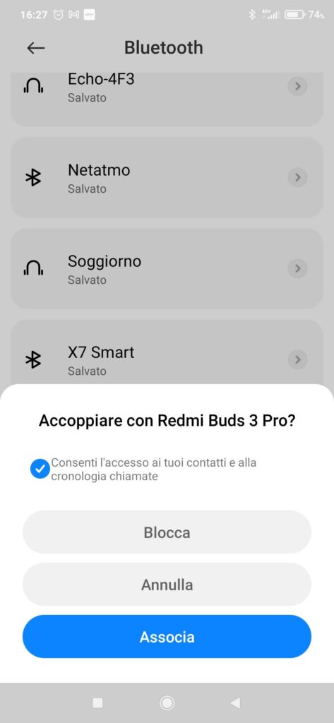 cuffie bluetooth Xiaomi Redmi Buds 3 Pro