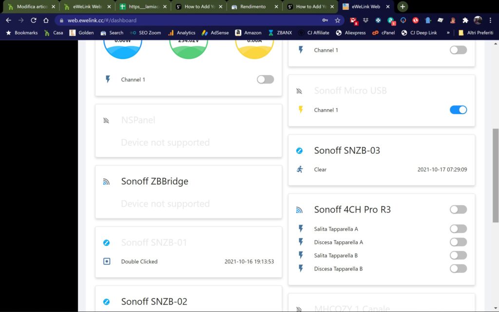 eWeLink Web: gestire Sonoff da PC Windows e Mac