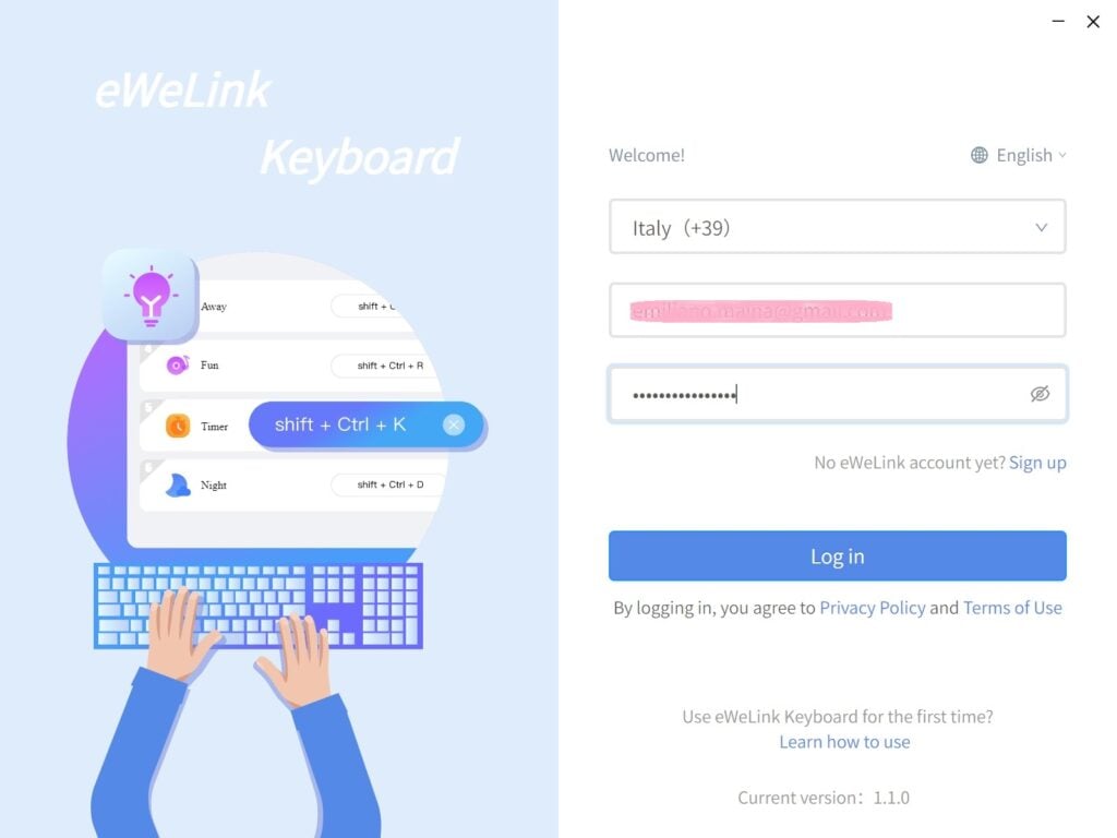 eWeLink Keyboard