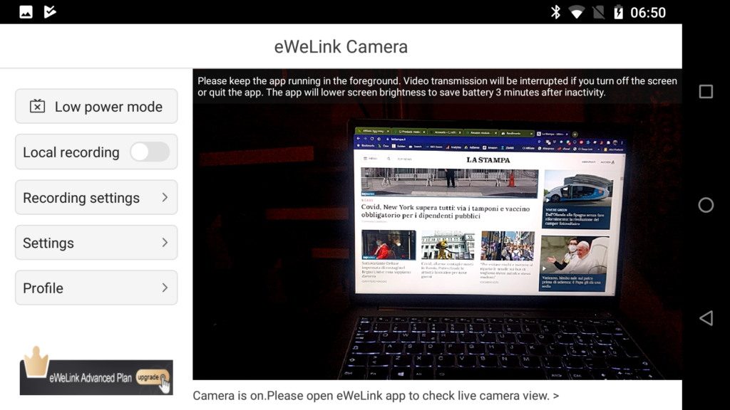 eWeLink Camera App