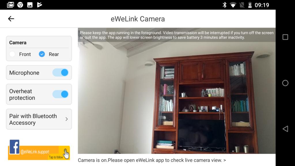 eWeLink Camera App