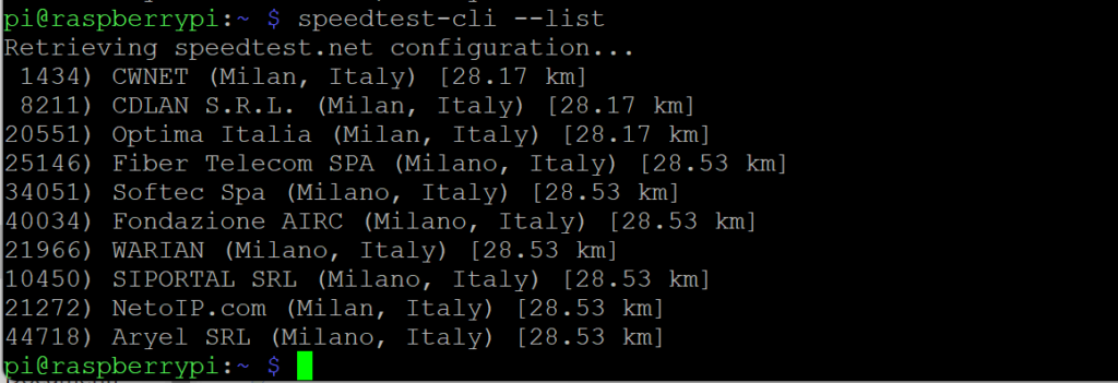 Speedtest CLI
