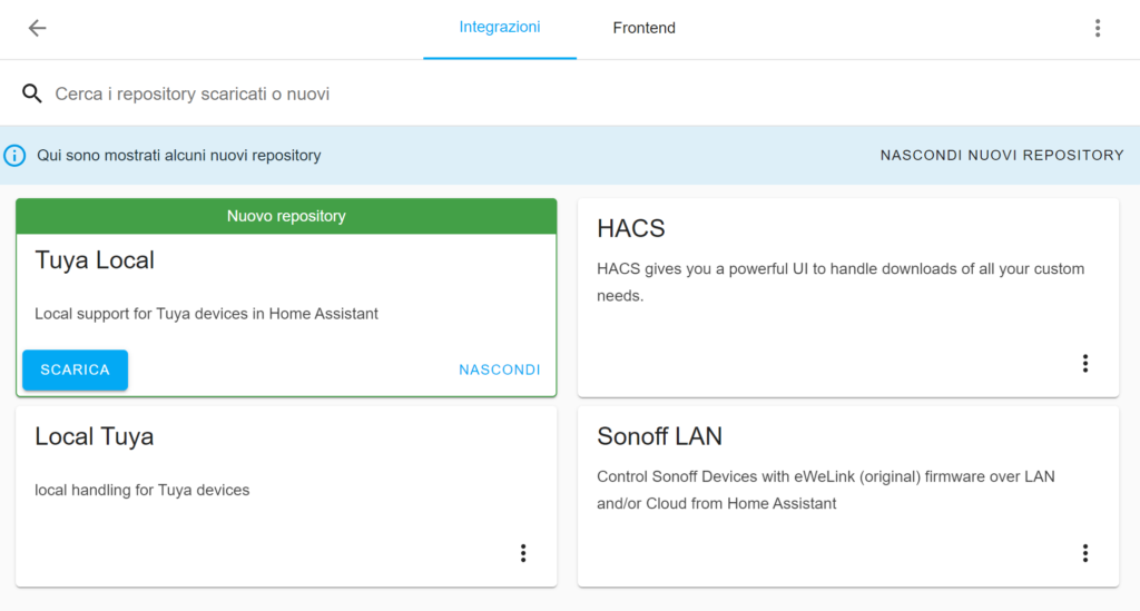 Installazione Tuya Local in Home Assistant con HACS