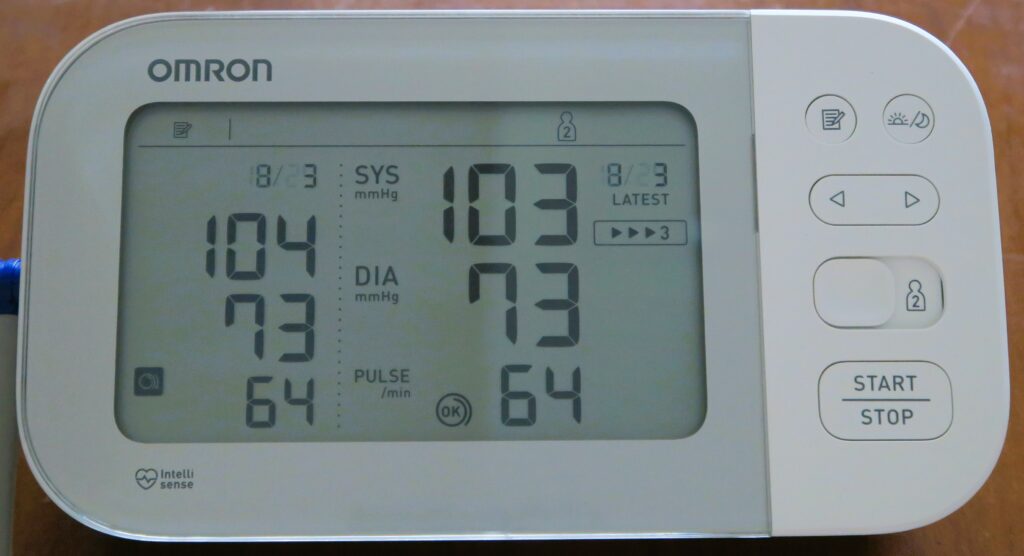 Cronologia misurazioni Omron X7 Smart