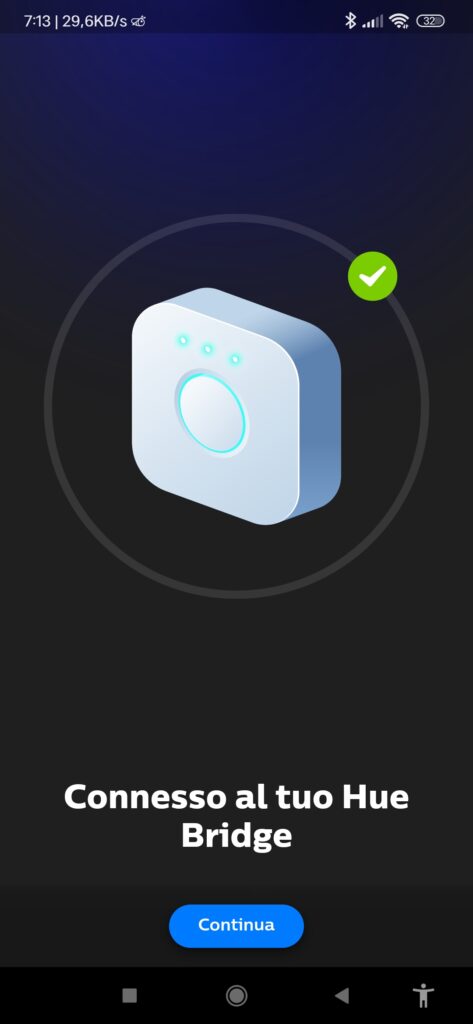 Collegare e configurare Philips Hue Bridge