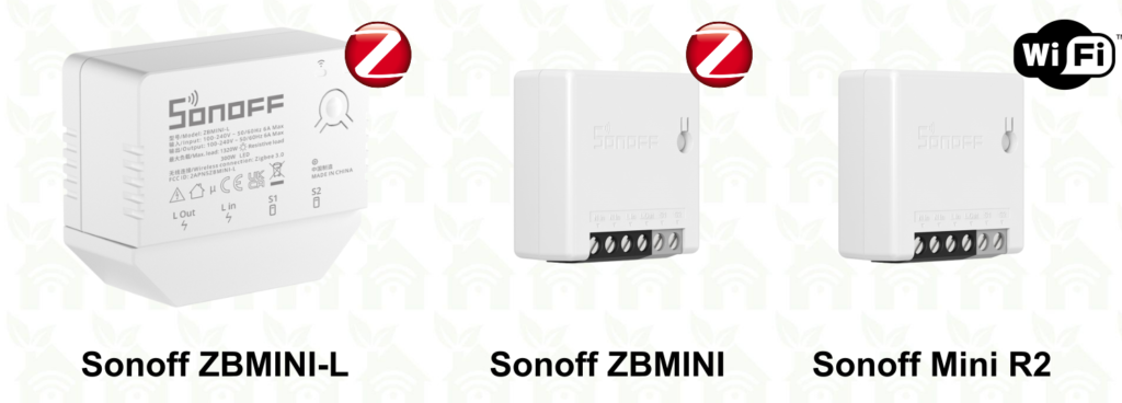 Sonoff ZBMINI-L vs Sonoff ZBMINI vs Sonoff Mini R2