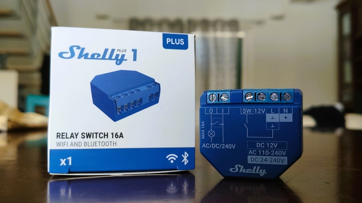 Shelly 1 Plus - Módulo WiFi/BT