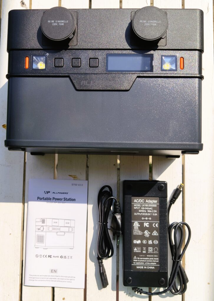 Unboxing generatore solare portatile Allpowers S700