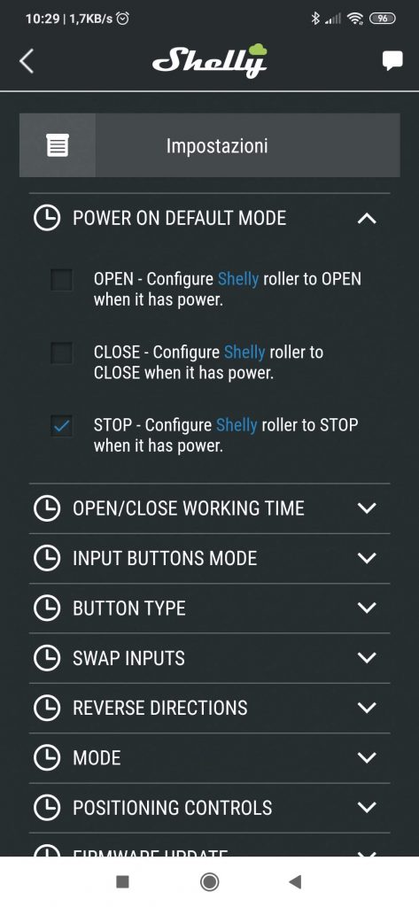 Shelly 2.5 tapparelle