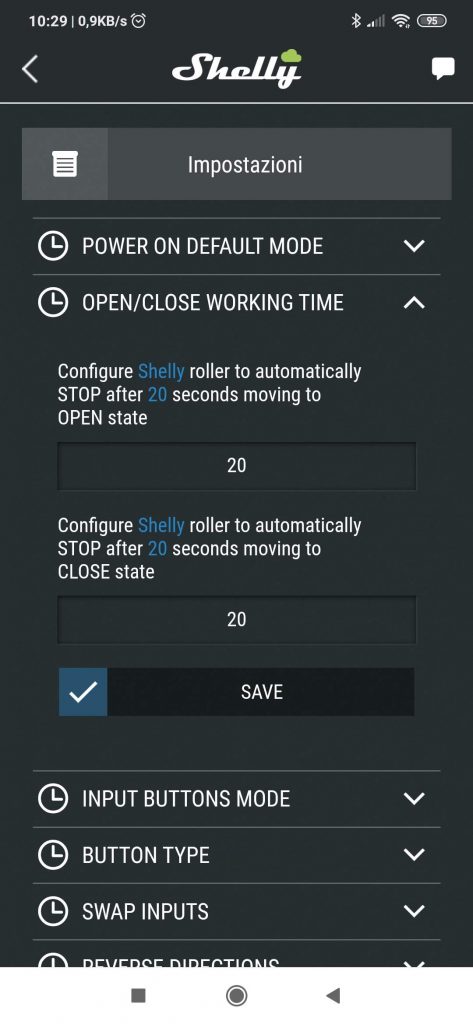 Shelly 2.5 tapparelle