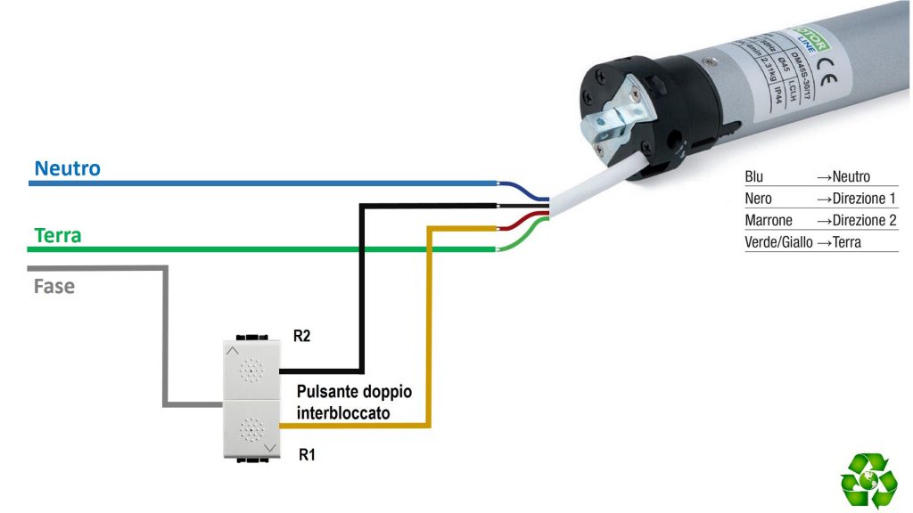 Comando motore tapparelle elettriche